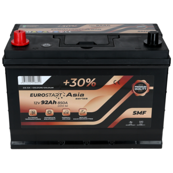 Akumulator Eurostart 12V 92Ah 850A L+ ECA92L