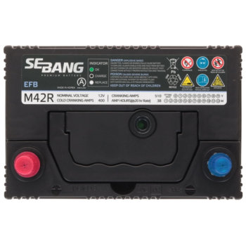 Akumulator Sebang EFB 12V 38Ah 400A L+ EFBJ38L
