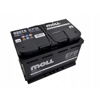 Akumulator MOLL EFB 12V 74Ah 720 A P+