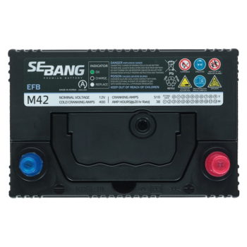 Akumulator Sebang EFB 12V 38Ah 400A P+ EFBJ38P