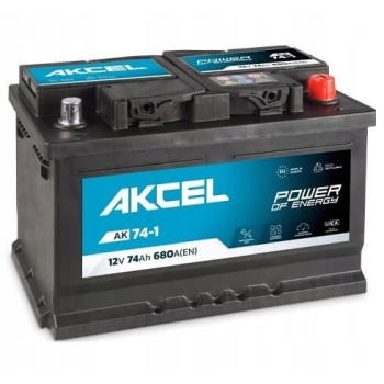 Akumulator AKCEL / VARTA 74AH / 680A