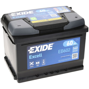 Akumulator Exide Excell 12V 60Ah 540A L2B P+ EB602