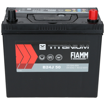 Akumulator Fiamm BLACK 12V 50Ah 400A P+ Japan B24J 50 M Fiamm FB50PM