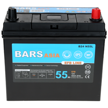 Akumulator Bars EFB LINE 12V 55Ah 460A P+ BF55B24PL