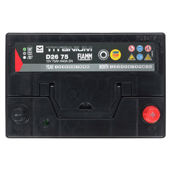 Akumulator Fiamm Black 12V 75Ah 640A P+ JFTP75-