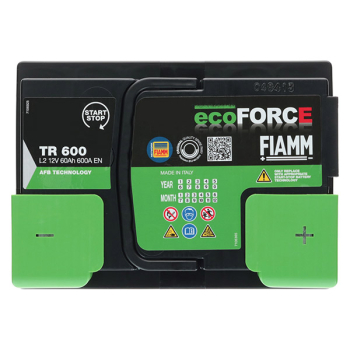 Akumulator Fiamm EcoForce AFB 12V 60Ah 600A P+ TR600