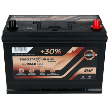 Akumulator Eurostart 12V 92Ah 850A P+ ECA92P