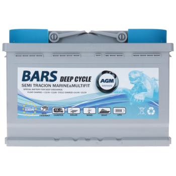 Akumulator Bars Marine AGM Deep Cycle 12V 75Ah L3 P+ BM75
