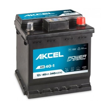 Akumulator Akcel 12V 40Ah 340A P+ AK40-1