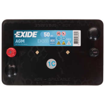 Akumulator Exide AGM 12V 50Ah 800A L+ EK508
