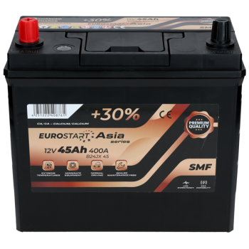 Akumulator Eurostart 12V 45Ah 400A L+ ECA45L