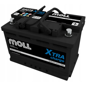 Akumulator Moll X-tra Charge 75Ah