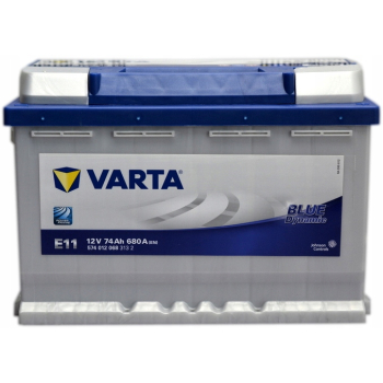 Akumulator VARTA Blue Dynamic E11 74Ah 680A P+