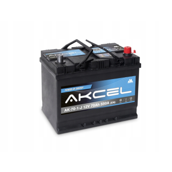 AKCEL 12V 70Ah, 70Ah / 550A P+ 261x175x220 AK-70-1-J