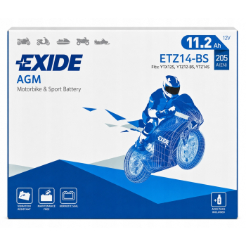 Akumulator EXIDE ETZ14-BS 11Ah 205A