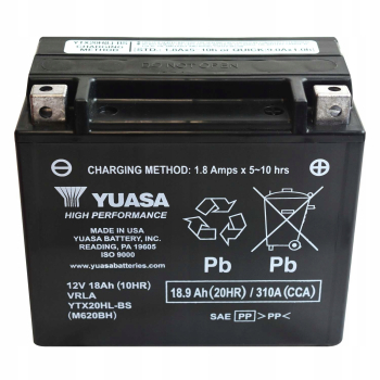 Akumulator Yuasa YTX20HL-BS 18Ah 310A