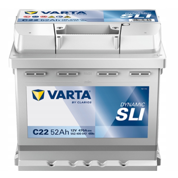 Akumulator VARTA C22 52Ah P+