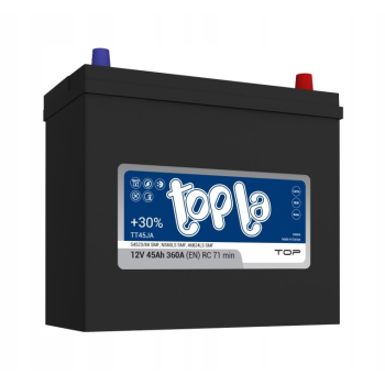 Akumulator Topla Top JIS 12V 45Ah 360A P+ TT45JA