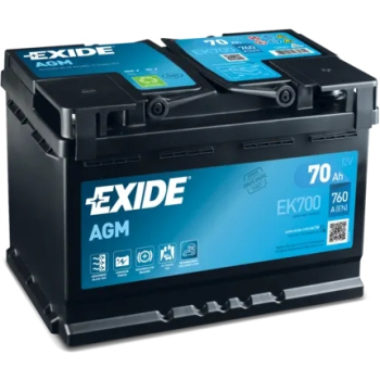 Akumulator Exide 70Ah 12V 70Ah 760A AGM