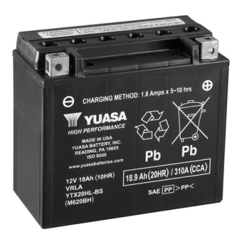 Akumulator Yuasa YTX20HL-BS 18Ah 310A