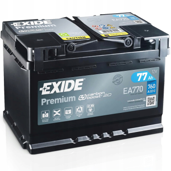 Akumulator Exide Premium EA770 77Ah 760A
