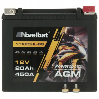 Akumulator NOVELBAT HP YTX20HL-BS 12V 20Ah 450A +P