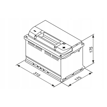 Akumulator ENRG START&STOP EFB 75Ah 730A P+