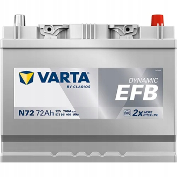 Akumulator Varta 12V 72Ah 760A N72