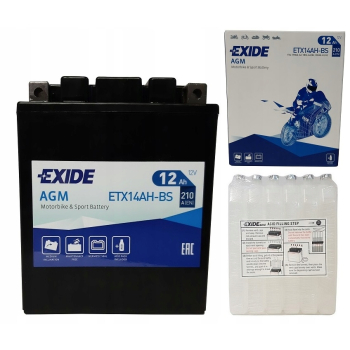 Akumulator EXIDE ETX14AH-BS 12Ah 210A