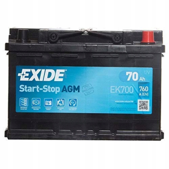 Akumulator Exide 70Ah 12V 70Ah 760A AGM