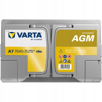 Akumulator Varta AGM A7/E39 12V 70Ah 760A