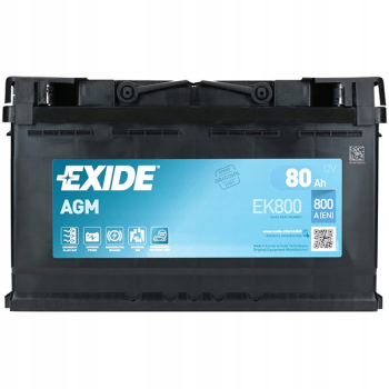 Akumulator Exide AGM 12V 80Ah 800A P+ L4 EK800
