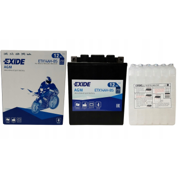 Akumulator EXIDE ETX14AH-BS 12Ah 210A